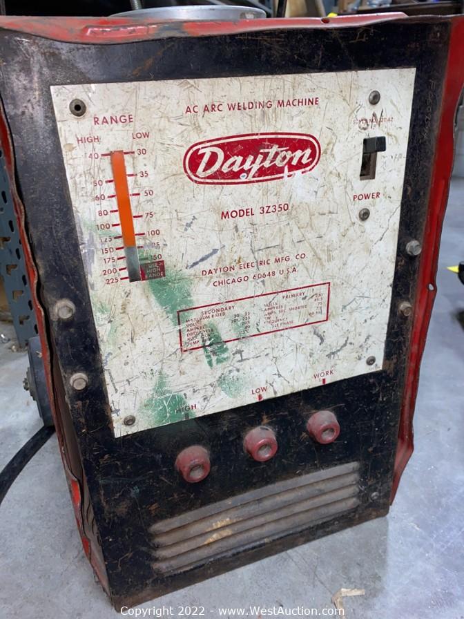 Dayton 3Z350 AC Arc Welding Machine Auction | West Auctions