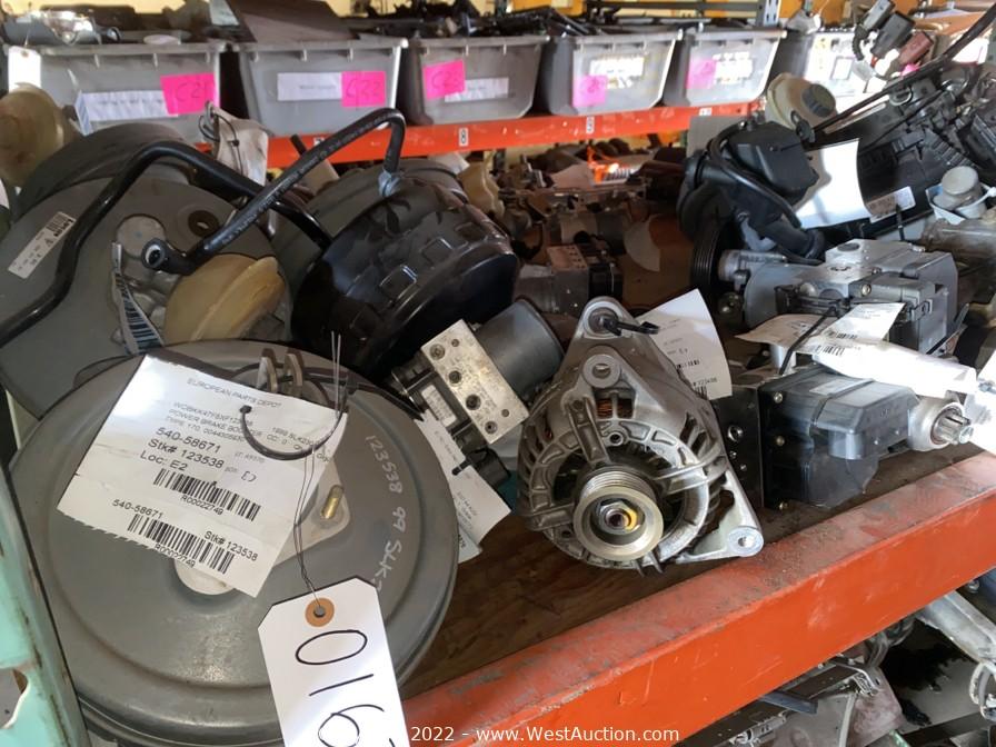 West Auctions Auction Retirement Auction of European Parts Depot 2