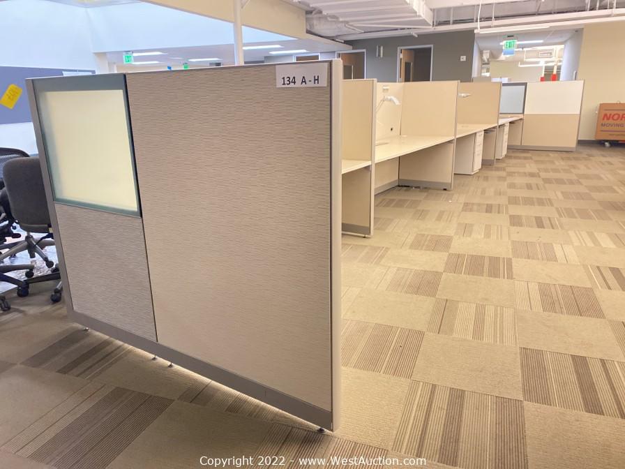 Liquidation Auction of Office Cubicles, Ergotrons, and Lounges in San Ramon, CA