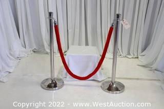 Stanchion Red Rope