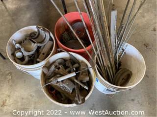 (4) Buckets Of Scrap Steel
