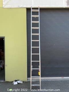 Werner Type III Aluminum Household Extending 24’ Ladder