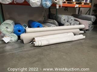  Approximately (25) Rolls of Carpet Padding and Carpet 