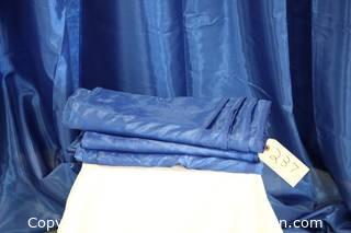 (4) Blue Drape