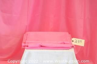 (4) Pink Drape
