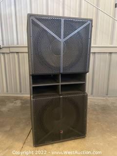 EAcoustics Dual 18" Subwoofer Self-Powered With DUAL Powersoft Amps