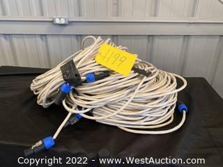 (4) Approximately 100’ NL4 Speaker Cables 