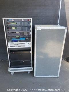 Gear Rack With Digital Reverberators, Power Conditioner, Equalisers, And More