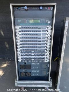 Gear Rack With Expressors, Expander Gates, Graphic Equalizer, And Power Conditioner/Light Module