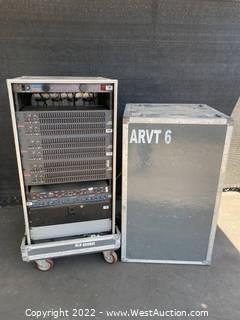 Gear Rack With Limiters, Gates, And Furman PL-8 Power Conditioner / Light Module