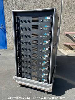 Amp Rack with (10) AB 8120A Logic Gated Output Modules