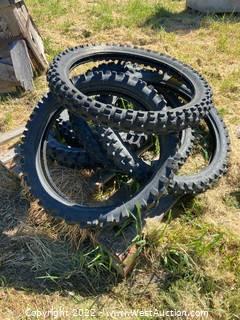 (6) Assorted Motorcycle Tires 
