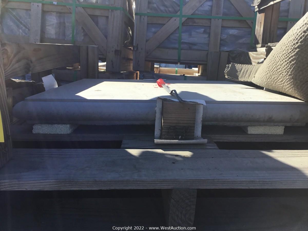Surplus Decorative Cast Stone Wall Caps, Sills, and Tile near Yuba City, CA