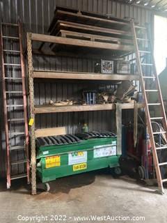 (1) Section of 10' Pallet Racking (No Contents)