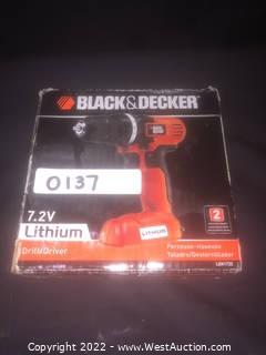 Black & Decker Lithium Drill 