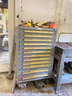 Equipto Rolling Tool Box With Tooling And Other Contents