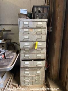 Shaw Walker Drawers With Metal Working Tools 