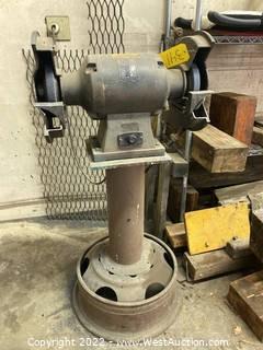 Enco Heavy Duty Bench Grinder On Stand