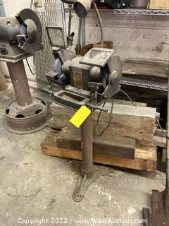 Craftsman Commercial 3/4 HP Bench Grinder On Stand