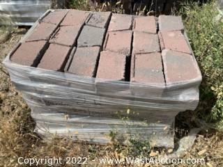(2) Pallets of Garden Wall Red/Charcoal