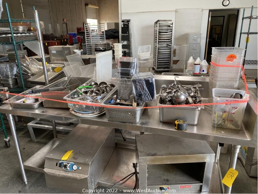 Surplus Auction of Commercial Restaurant Equipment from Sacramento BBQ