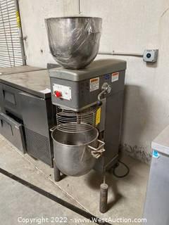 Globe Chefmate GCM30 Commercial Mixer with (2) Bowls and Attachments 