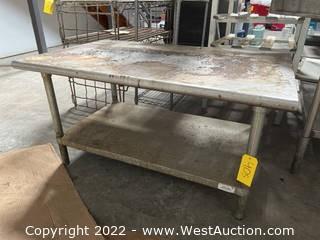4' Advance Tabco Stainless Steel Prep Table