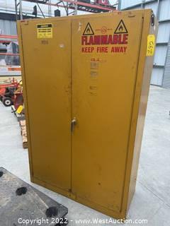 Justrite 45 Gallon Safety Storage Cabinet For Flammable Liquids