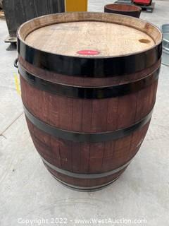 3' Wine Barrel With Handles