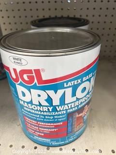 (2 Count) White UGL Drylok Masonry Waterproofer, 1 Gallon