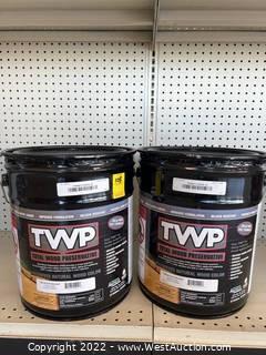 (2 Count) TWP 1504 Wood Preservative Stain, Black Walnut, 5 Gallon