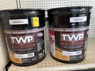 (2 Count) TWP 1501 Wood Preservative Stain, Cedar Tone, 5 Gallon