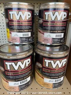 (6 Count) TWP 1530 Wood Preservative Stain, Natural, 1 Gallon