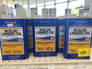 (5 Count) Crown Boiled Linseed Oil, 1 Quart