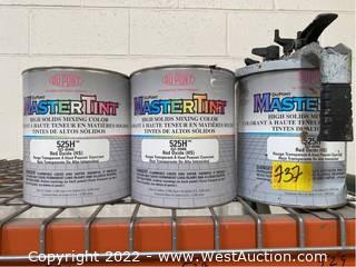 (3 Count) DuPont Master Tint, 525H, Red Oxide, Auto Paint, 1 Gallon