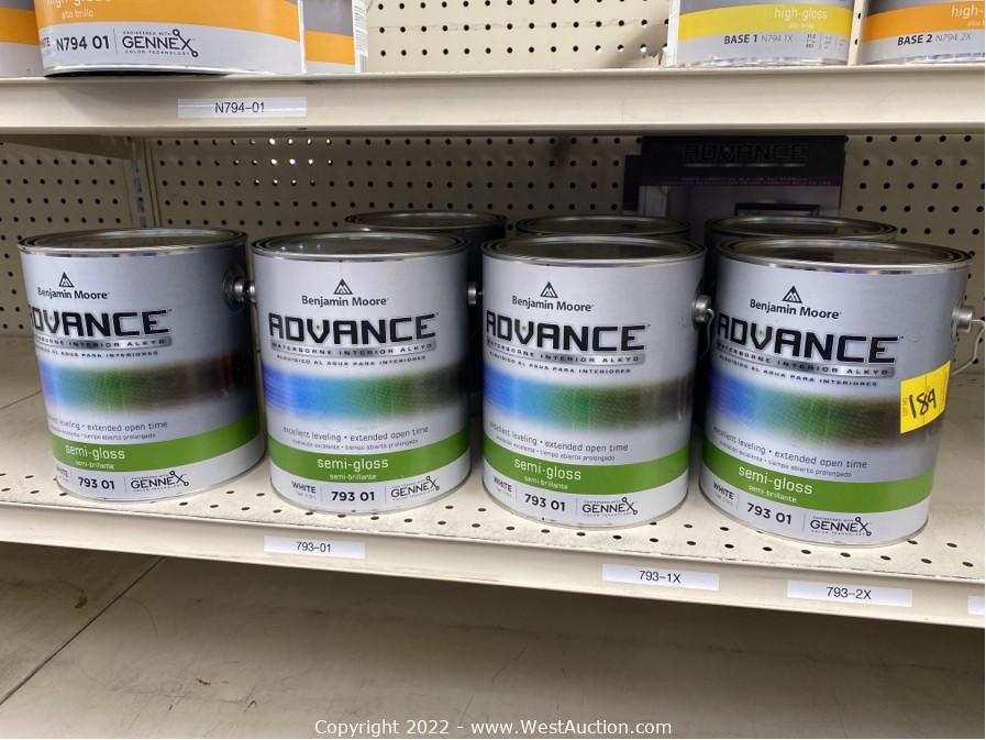 West Auctions Auction Complete Liquidation of Hawley's Paint Store