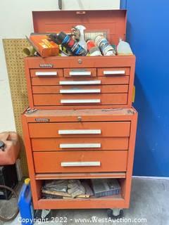 Kennedy Tool Box With Assorted Tools 