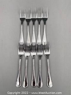 (5) Sets Of (10) Silverware Forks 