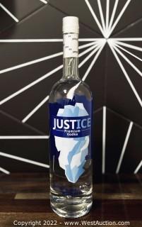 (1) Case of (12) 1-Liter Bottles of Justice Premium American Vodka