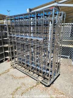 Stainless Custom Rack With Stainless Plumbing