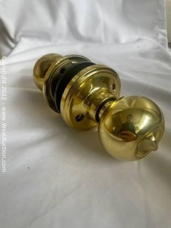 (24) Copper Creek BK2030PB Ball Style Privacy Door Knob in Polished Brass Finish 