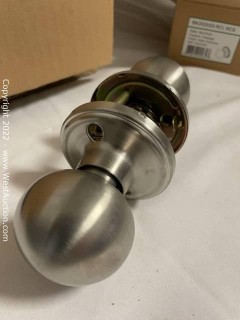 (24) Copper Creek BK2020SS Ball Style Passage Door Knob in Satin Stainless Finish
