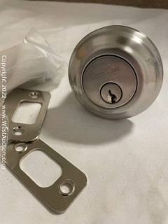 (12) New Copper Creek DB4410 Single Cylinder Deadbolt in Satin Stainless Finish