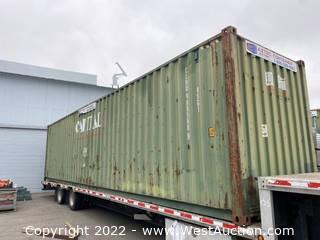 40’ Shipping Container with Mobile Work Space