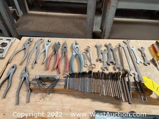 Assorted Wrench’s, Pliers, And Allen Wrenches 