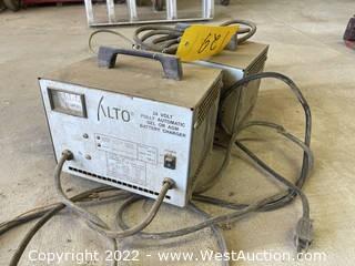 (2) Alto Fully Automatic Battery Chargers 