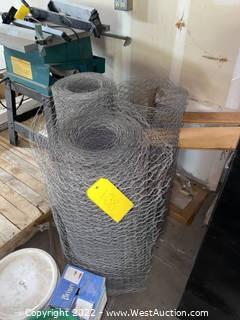 (3) Rolls Of 36” Wire Mesh Fencing