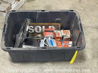 Bulk Lot: Oil Filters, Clamps, Spark Plug Wire Set, and More