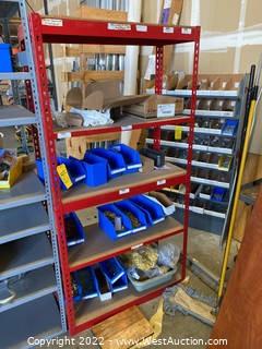 Standing Storage Rack And Contents: Electrical Supply 