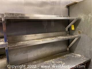 (2) Stainless Steel Shelves